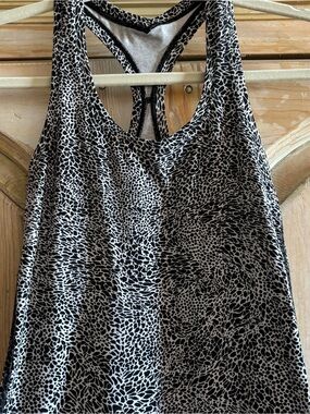 lululemon athletica Black and White Animal-Print Racerback Tank